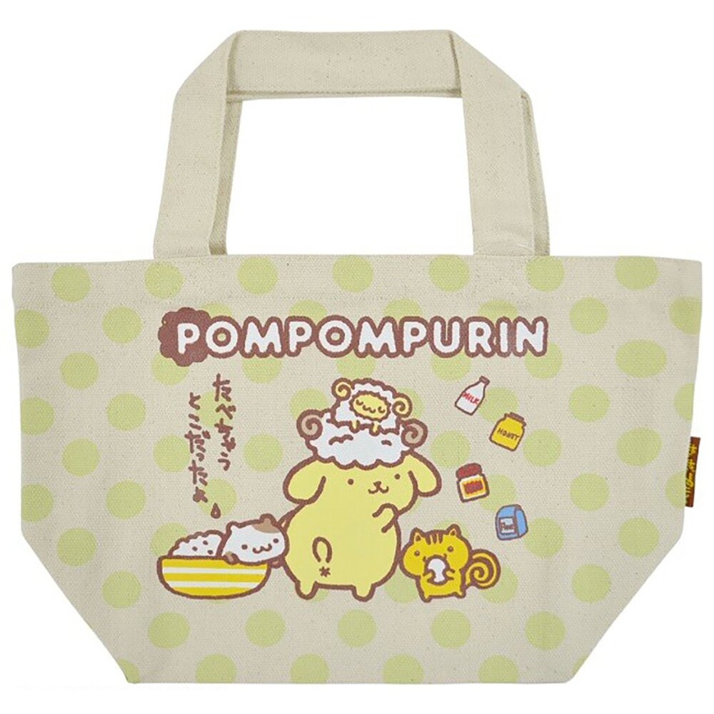 Sanrio Pompompurin Polka Dot Canvas Tote